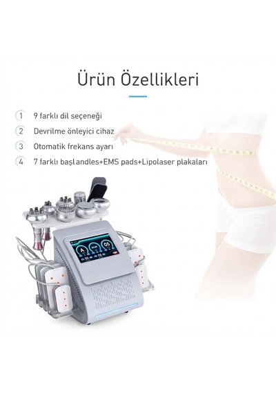 Profesyonel Kavitasyon Cihazı 9'u 1 Arada Rf Radyofrekans Yüz Cilt Sıkılaştırma Vücut Şekillendirme 80k Ultrasonik Kavitasyon Lipo Vücut İncelme Estetik Bakım Makinesi Profesyonel Kavitasyon Cihazı 9'u 1 Arada Rf Radyofrekans Yüz Cilt Sıkılaştırma Vücut Şekillendirme 80k Ultrasonik Kavitasyon Lipo Vücut İncelme Estetik Bakım Makinesi