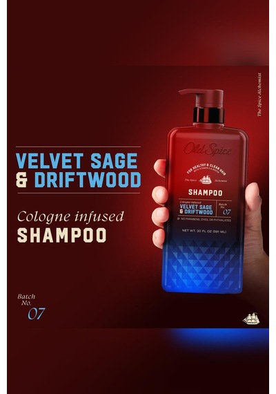Old Spice Velvet Sage & Driftwood Şampuan 591ml