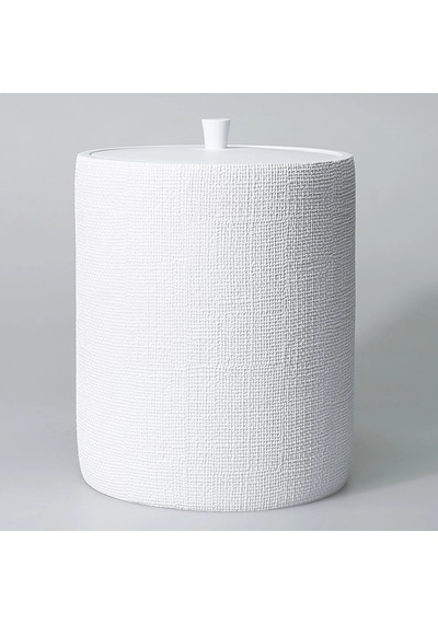 By Selim Natural Beyaz 5 Parça Polyester Banyo Seti Beyaz