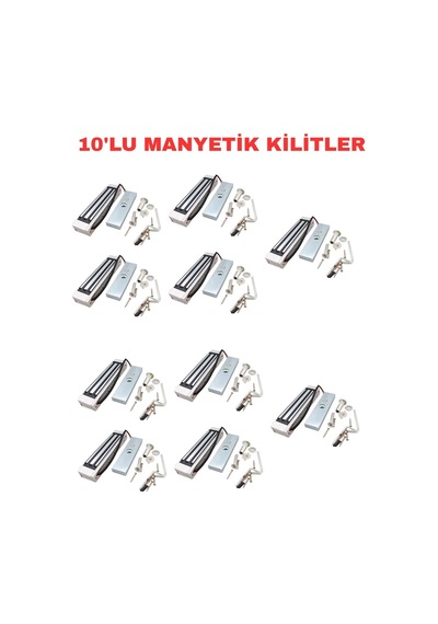 Sr-180 180 Kg Manyetik Kilit 12/24v Dc Elektromanyetik Kapı Kilidi 10 Adet