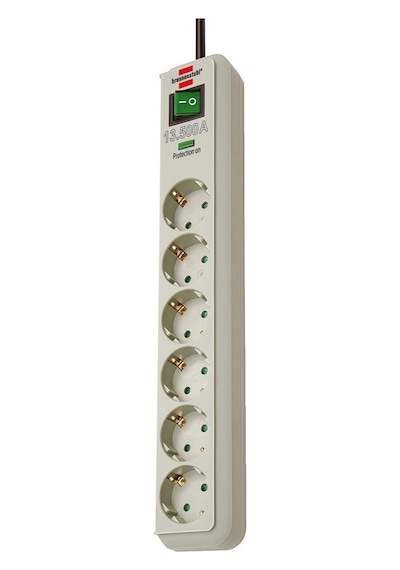 Brennenstuhl Eco Line 13.500 mAh 6'lı Akım Korumalı Priz 1.5 Metre Beyaz