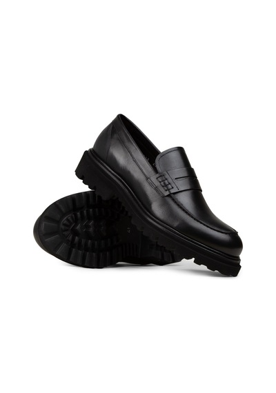 Deery Erkek Hakiki Deri Siyah Loafer - F6528msyhp01 Siyah