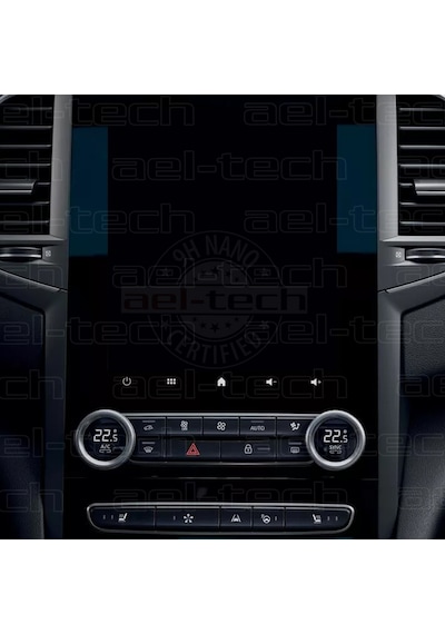 Renault Megane 4 Uyumlu Dijital Klima Gösterge Üstü 9h Nano Ekran Koruyucu 2'li Set