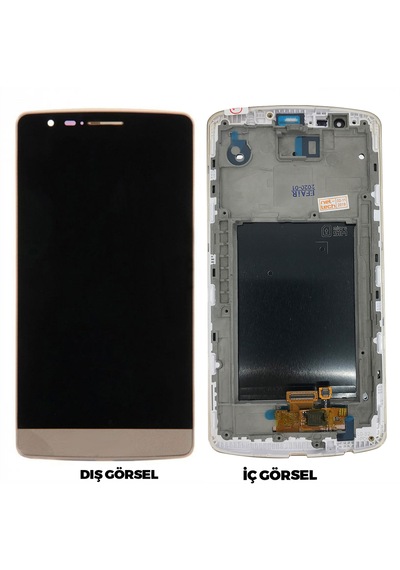 Teknonet Lg G3 Uyumlu Lcd+dokunmatik+çıtalı - Beyaz