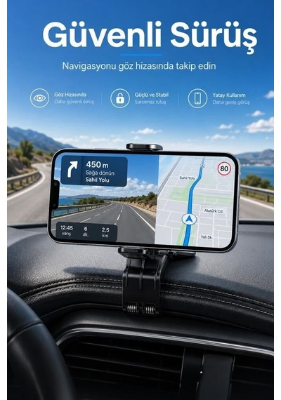 Özel Seri Ofis Standı Destek Aparat Ev Aksesuarı Telefon Tutucu Araç İçi Jx068 Siyah