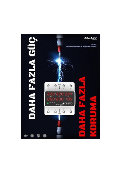 Galaxy Energy D380 Trifaze Daire Voltaj Koruyucu