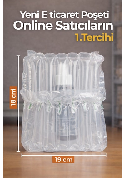 18x19 Cm 50 Adet Havalı Kargo Poşeti Airbag/airbed/airpack/airpak Ambalaj