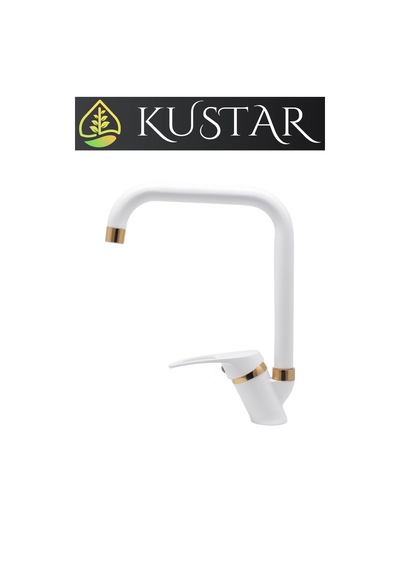 Kustar Oviedo Gold Beyaz Mutfak Evye Bataryası