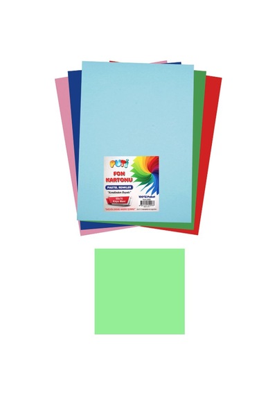 Puti Fon Kartonu 50x70 100 Lü Açık Yeşil