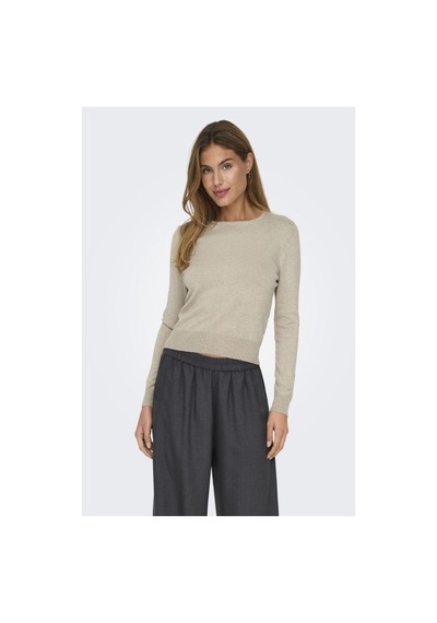 Onlvenıce Lıfe Ls Oneck Pullover Knt Kadın Kazak 15333989 Bej