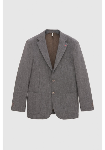 D's Damat Ds Damat Regular Fit Gri Armürlü Kumaş Ceket 5hc04ım09488m Çok Renkli