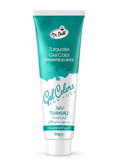 Dr. Gusto Turkuaz Jel Gıda Boyası 50 Gr