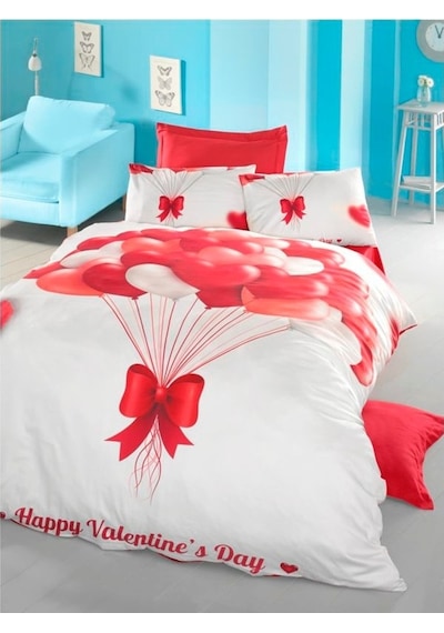 Komfort Home 3D Çift Kişilik Pamuk Saten Nevresim Takımı (Beatifu