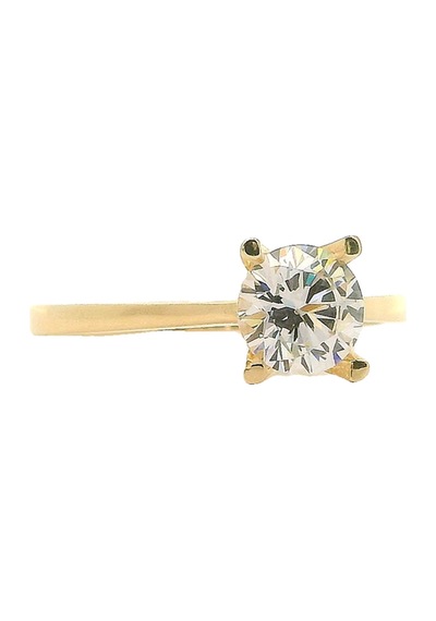 Cigold Tektaş Yüzük 14 Ayar Altın 1.45 Gr Oa-c11501029208 Renkli