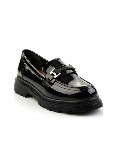 Bambi Siyah Kadın Loafer Ayakkabı K01179828112 Siyah