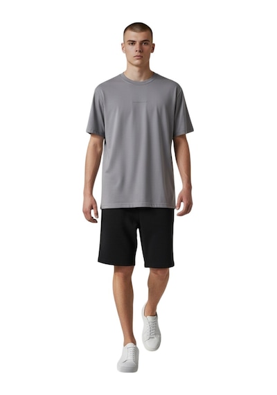Cazador Erkek Basic T-shirt Caz.44070 Gri