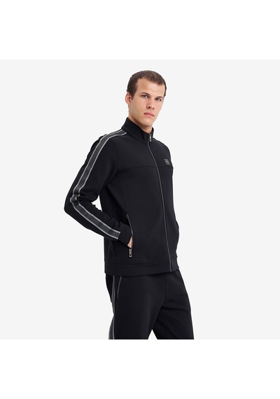Lescon Siyah Erkek Fermuarlı Sweatshirt 26n-1141