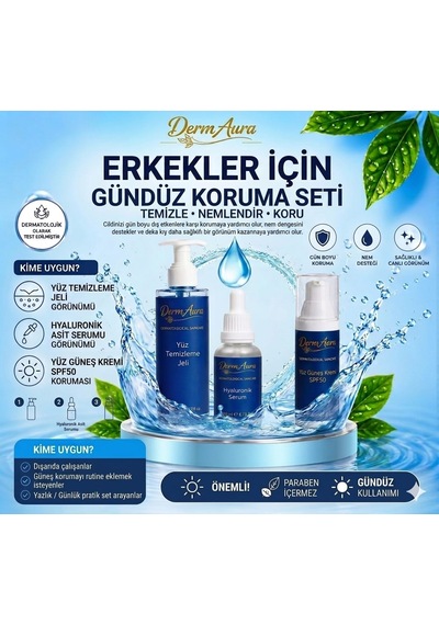 Dermaura Erkekler İçin Gündüz Koruma Seti
