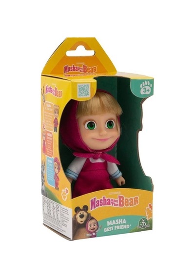 Giochi Preziosi Masha & Koca Ayı 12 Cm Bebek S3 Mha37000 K. Pembe Başlıklı - Beyaz