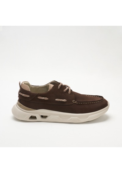 Sneaker Erkek Og-2410 John May 034-132 T-etiket90 Kahve Nubuk-bej Dana Süet Kahverengi