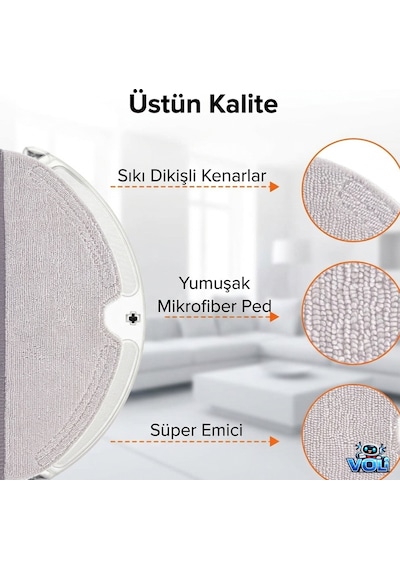 Roborock Q8 Max / Q8 Max Plus Q8 Max Pro Değil İçin  Paket Robot Süpürge Yedek Set