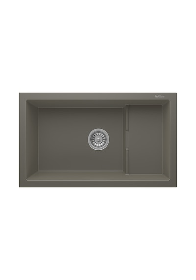 Patara P017 Granit Evye 770x460 Mm Tek Göz Mutfak Evyesi - P017 Patara Gri Gri