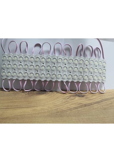 Beyaz 3 Ledli Kablolu Parmak Led 12 V 5li