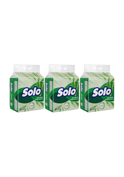 Solo Asılabilir Kağıt Havlu 1 Paket 1pk 7 Rulo 3 Lü Set