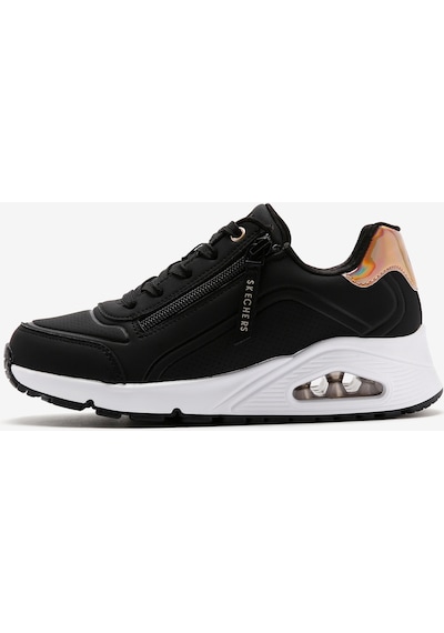 Skechers Uno Gen1 - Zip And Stride Büyük Kız Çocuk Siyah Sneakers 310554l Bkrg Siyah