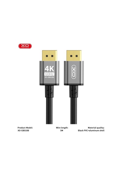 Gb018b Dp - Dp Metal Kablo 4k - 5m Veri Aktarımım Kablosu - 1080p Full Hd Görüntü Aktarıcı