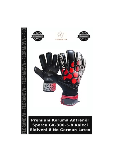 Premium Koruma Antrenör Sporcu Gk-300-5-8 Kaleci Eldiveni 8 No German Latex Çok Renkli