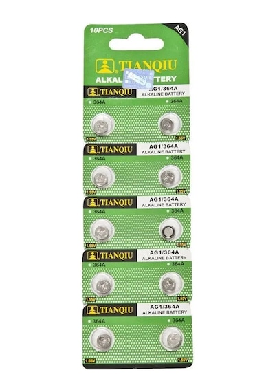 Jenerik Tıanqıu Ag1 Lr621/364 Alkalin 10'lu Düğme Pil