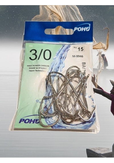 Uzun Pa.la Delikli Sap 3/0 Numara 15'li Paket Beyaz M-9946 Baitholder Olta Iğnesi