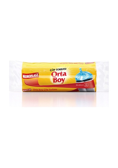 Koroplast Çöp Torbası Orta Boy 15'li
