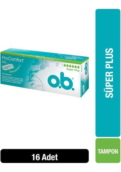 O.B. Tampon Süper Plus 16'lı