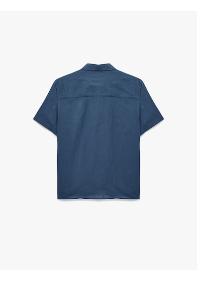 Koton Regular Fit Klasik Yaka Pamuklu Kısa Kollu Gömlek Açık İndigo 6sam60012hw Açık Indigo Koton Regular Fit Klasik Yaka Pamuklu Kısa Kollu Gömlek Açık İndigo 6sam60012hw Açık Indigo
