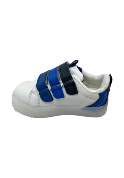 Cool Kids Sneaker Esnek Rahat Çocuk Spor Ayakkabı Tam Kalıp Ortopedik Günlük Ayakkabı Beyaz Mami Beyaz - Mavi