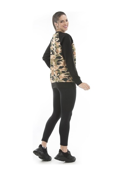 Alexandergardı Kadın Kamuflaj Desenlı Sweatshirt (Un-14591)