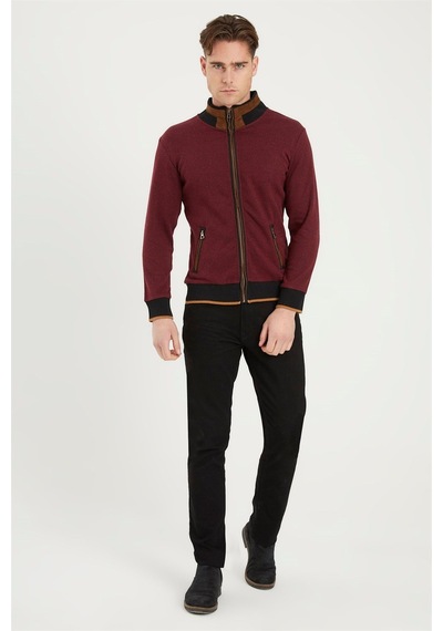 1021 Dewberry Erkek Sweatshırt-bordo Bordo