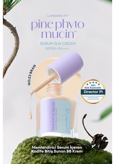Missha Layering Fit Pine Phyto Mucin Serum BB Cream SPF50+ Pa++++ Bran
