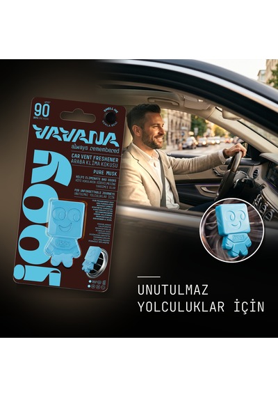 Vavana Jooy Araba Klima Kokusu 6'lı Set, 90 Gün Etkili Oto Kokusu Pure Musk
