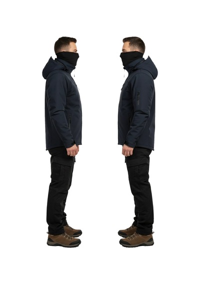 Mysia Outdoor Lacivert Soft Shell Mont İçi Polarlı Lacivert
