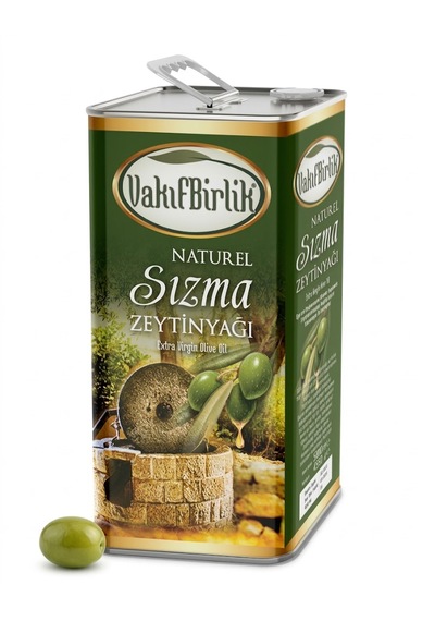 Vakıfbirlik Yeni Sezon Natürel Soğuk Sıkım Erken Hasat Sızma 5l 4800gr Zeytinyağı