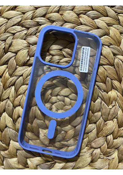 Apple iPhone 14 Pro Uyumlu Magsafe Destekli Kablosuz Şarj Uyumlu Renkli Kılıf Sierra Blue