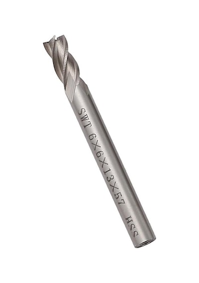 CNC Karbür End Mill HSS Karbür 2mm-6mm Çap Freze Kesici 6 Adet