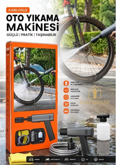 Kalemhane Şarjlı Oto Yıkama Seti