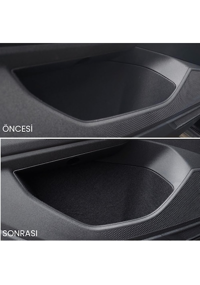 Vw T-cross Araç İçi Konfor Seti Kapı İçi Bardaklık Konsol Koruma Kaydırmaz Kumaş Organizer İç A