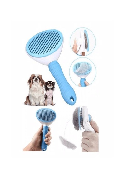 Mobgift Otomatik Tuşlu Kedi Köpek Bakım Tarağı Tüy Toplayıcı Tarak