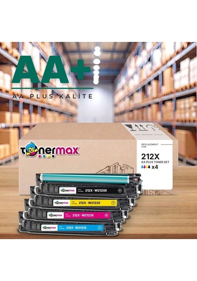 Hp 212x Cmyk Uyumlu Toner Seti Aa Plus / Color Laserjet Enterprise M554 / M555 / Mfp M578 / W2120x / W2121x / W2122x / W2123x