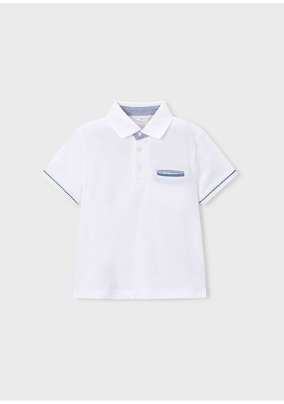 Erkek Çocuk Polo Yaka Tişört Beyaz 3103 Beyaz